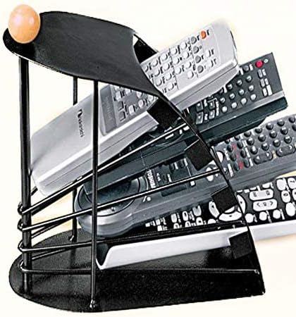 Remote Holder Stand Durable Wooden Sticky Tile Design For Organized Storage