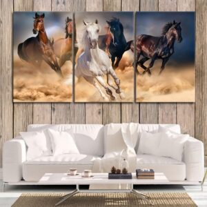 3 Pc Horse Wall D̩cor Photo Tiles | Low Quality