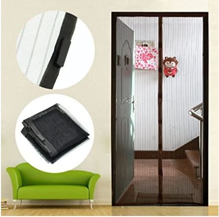 Premium Quality Mosquito Magic Mesh Set With 20 Wood Tacks 12 Hocks And 2 Mesh Panels 83x19.5 Inches - Image 2
