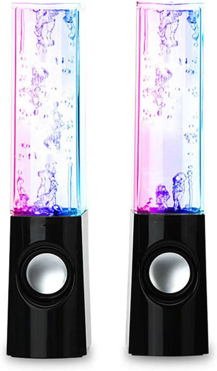Water Dancing LED Speakers – Colorful Fountain Music Speaker with 3D Sound | USB Powered Portable Desktop Speaker (Random Color) - Image 3