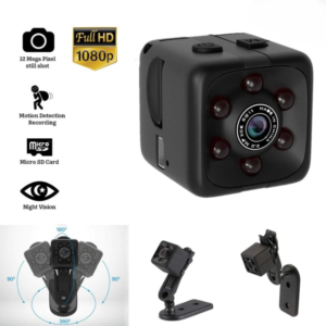 SQ6 Mini Spy Camera – HD Portable High Quality Security Camera with Night Vision & Two Stand Holders