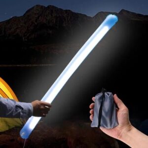 Foldable Inflatable LED Camping Light with Magnetic Base & Storage Pouch
