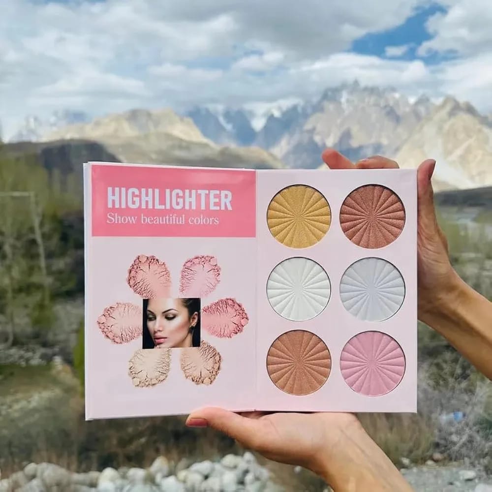 All In One Professional Makeup Palette Book – Complete 4 In 1 Beauty Kit With Highlighters, Contour, Eyeshadow, Blush, And Eyebrow Powders - Image 4