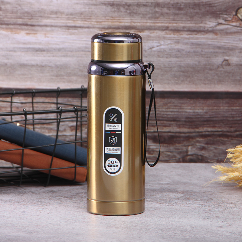 800ml / 1000ml Stainless Steel Thermos Bottle Vacuum Insulated Leakproof Water Bottle for Travel Gym Office - Image 3