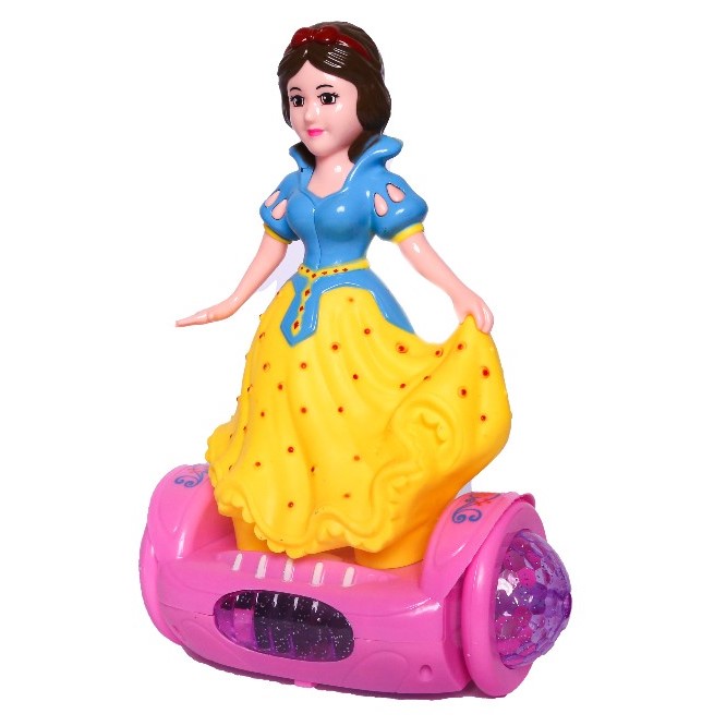 Balance Car Doll With Rotation Musical Sound 3d Lighting Universal Movement And Battery Operated Princess Toy - Image 2