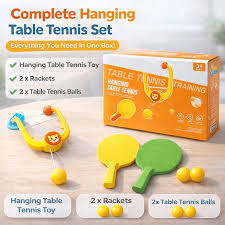 Indoor Hanging Table Tennis Toy Kids Fun Paddle Ball Game For Home And Classroom - Image 2