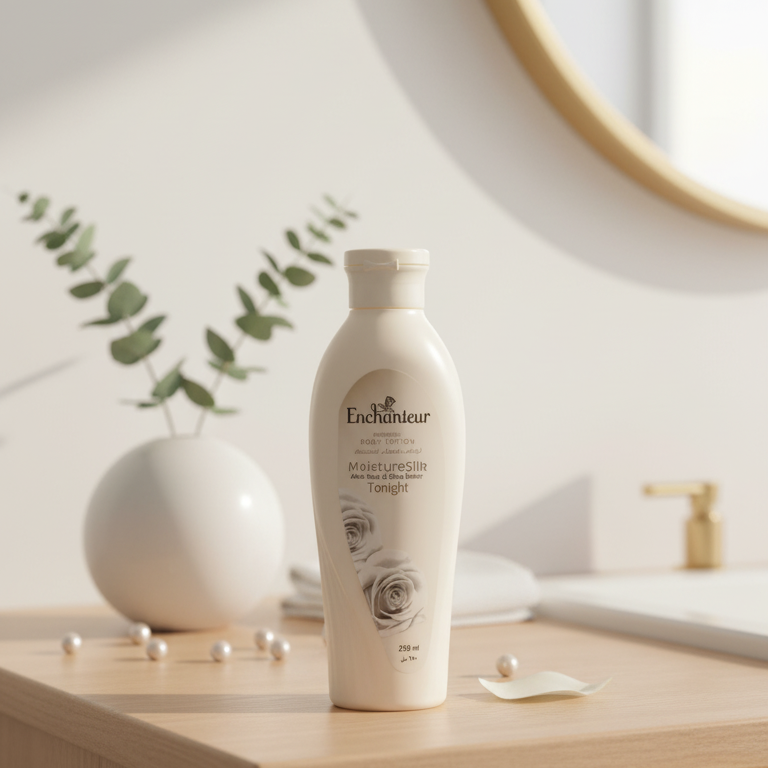 Enchanteur Moisture Silk Body Lotion 250ml With Aloe Vera And Olive Butter | Deeply Nourishing, Hydrating, And Softening Skin Lotion For All Skin Types - Image 3
