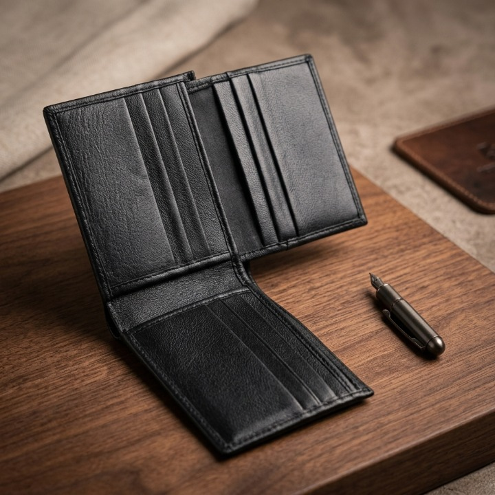 Premium Menβs Wallet Slim Bifold Wallet for Men Stylish Durable Design Multiple Card Slots Secure Cash - Image 3