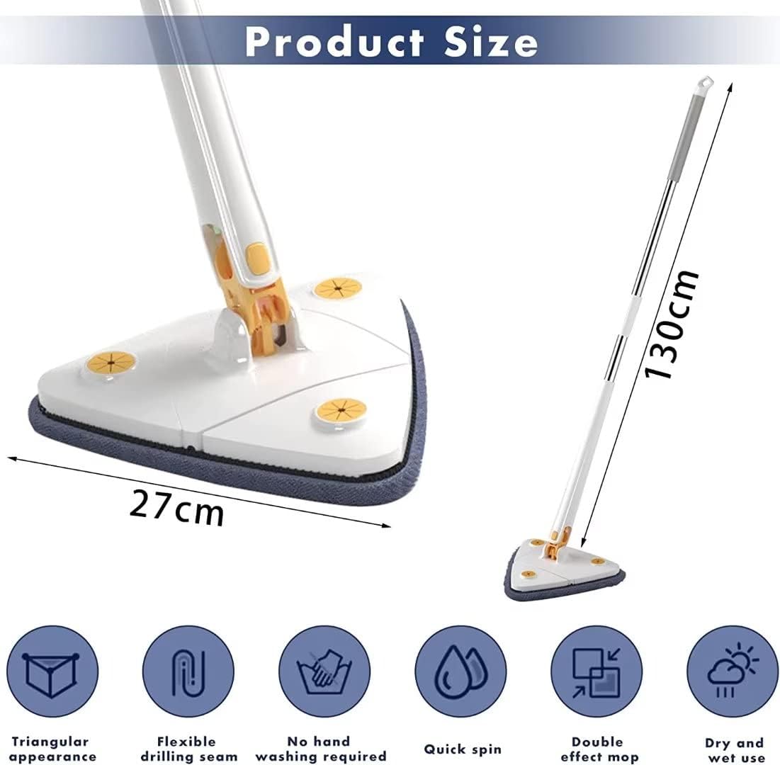 Royal's Triangle Shaped Microfiber Mop โSelf-Wringing Floor Dust Mop - Image 5