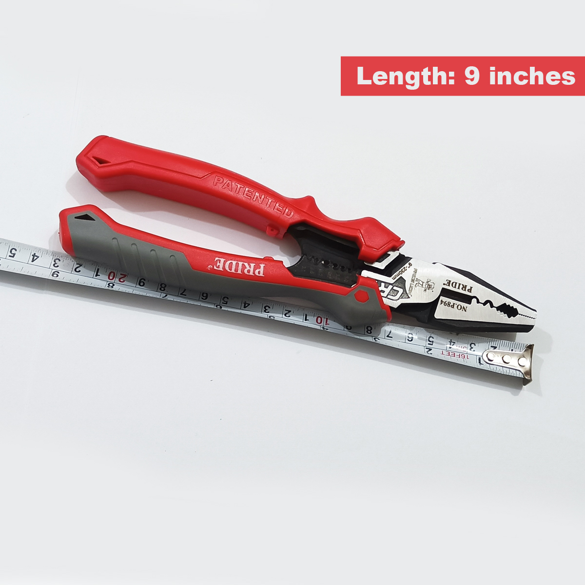 PRIDE Professional Combination Pliers 8 Inch (230mm) Heavy Duty Multi-Purpose Hand Tool - Image 4