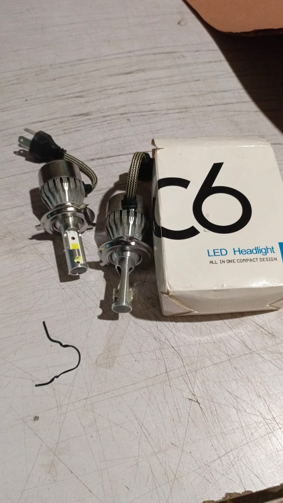 2PCS C6 H4 LED Headlight Bulbs – 72W 7600LM COB Car Headlights 6000K White High Brightness - Image 3