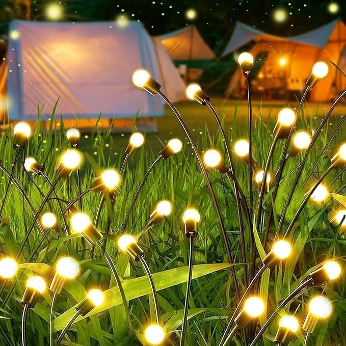 Garden Lights – New Upgraded Solar Powered Firefly Lights, Outdoor Waterproof Vibrant Decorative Lighting for Home & Garden (Warm Light) - Image 4