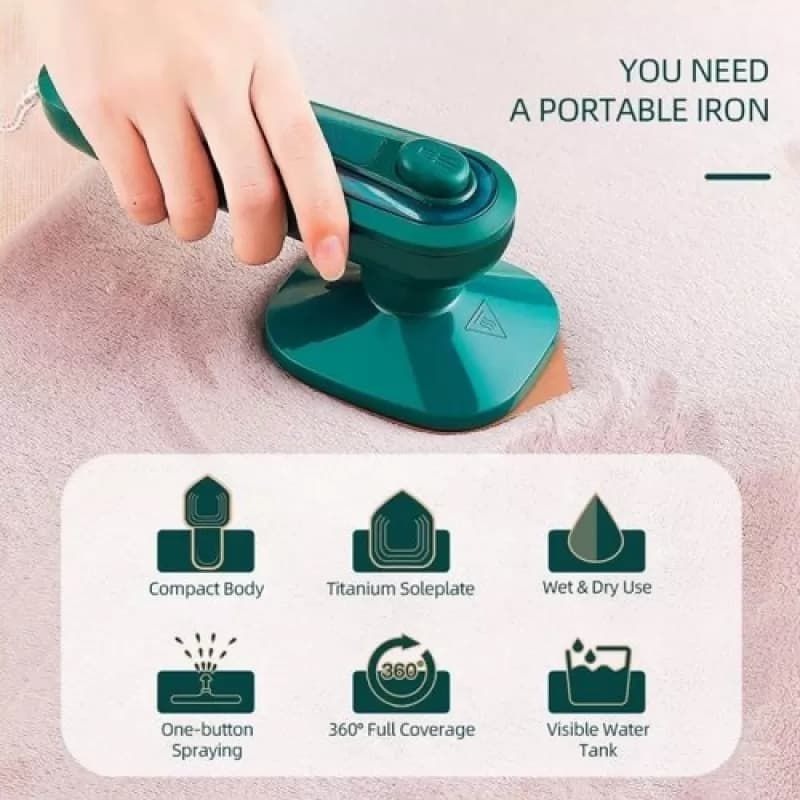 800 Watt Steam Iron Powerful Performance Smooth Glide Durable Build Easy Operation Reliable Daily Use - Image 3