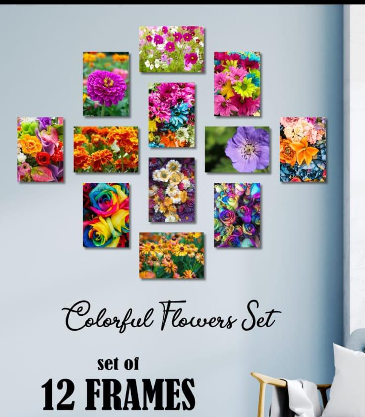 Colourful Flower Frames 12 Pcs Set Wooden Sticky Tiles 5x7 Inches Easy Mountingoden Sticky Tiles 5x7 Inches Easy Mounting12 Pcs Set 5x7 Inches Easy Mounting 5x7 Inches Easy Mountingen Sticky Tiles 5x7 Inches Easy Mounting