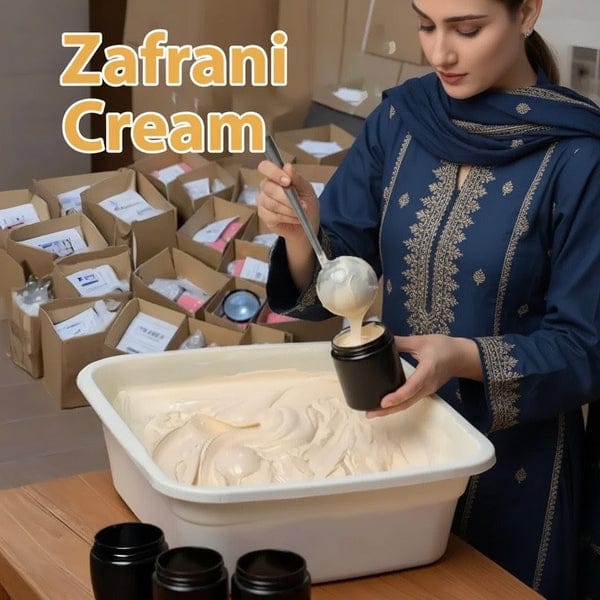 Zafrani Luxury Beauty Cream – 250g Original Formula Infused with Pure Saffron for Intense Glow, Skin Brightening, and Deep Hydration - Image 4