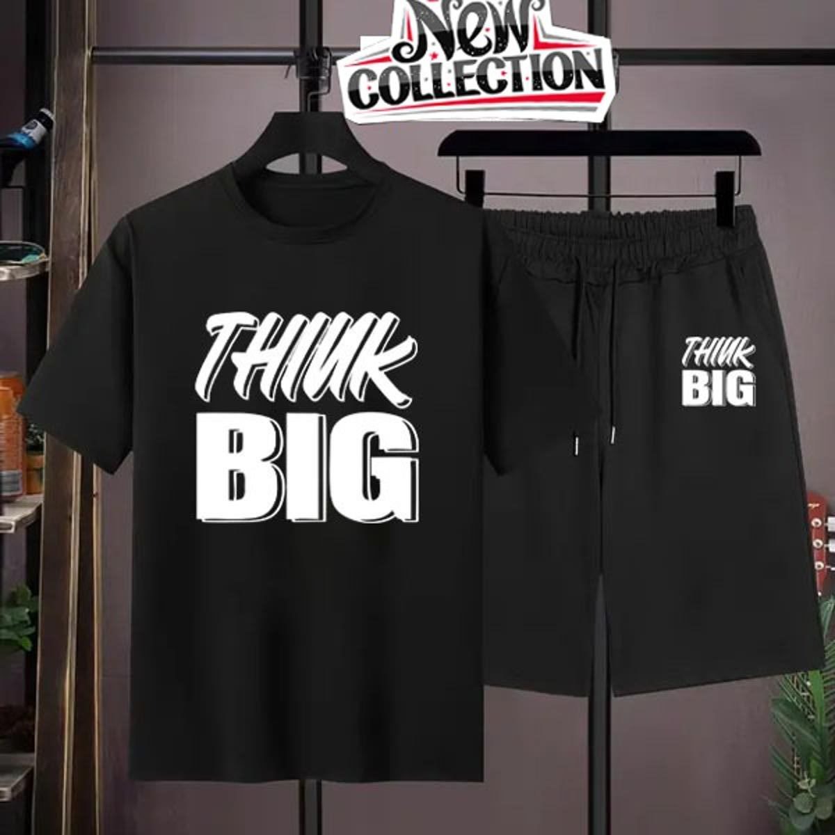TRACKSUIT - Black Summer Printed Tracksuit for Men & Boys | Soft & Comfortable Fabric T-Shirt and Shorts Set | Casual Sportswear, Gym Wear, Outdoor Wear & Daily Wear