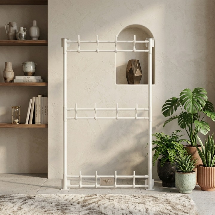 Wall-Mounted Corner Storage Rack | Multifunctional Bathroom Organizer | Strong Carbon Steel | Random Colour - Image 2