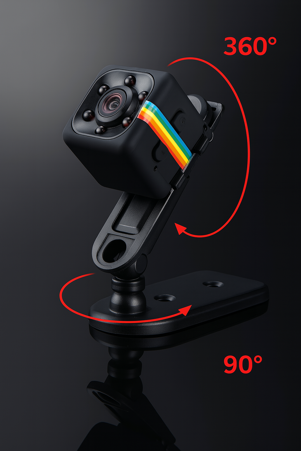 SQ10 Mini Hidden Camera with Night Vision – HD Recording, Motion Detection & Adjustable Holding Stand - Image 4