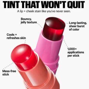 Cooling Water Jelly Tint Lip & Cheek Stain ��� Pack of 4 - Random Color