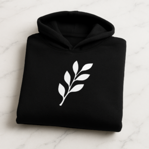 Comfortable Printed Black Hoodie for Men – Premium Fabric & Fit