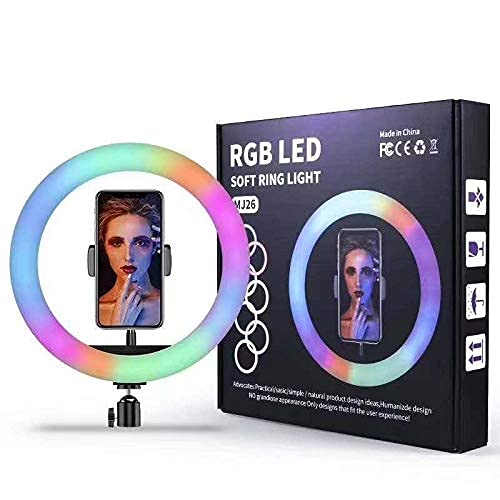 26Cm MJ26 10.2 RGB Led Soft Ring Light | Soft Ring Light with Lighting and Smart Phone Holder - Image 4