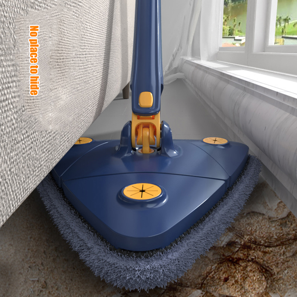 New Extended Triangle Mop 360 Twist Squeeze Wringing X-type Window Glass Toilet Bathrrom Floor Household Cleaning Ceiling Dusting – Each - Image 4