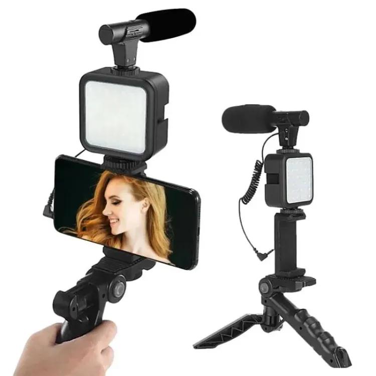 Ay-49 Video Making Kit Vlogging Tripod Triple Band Light - Image 2