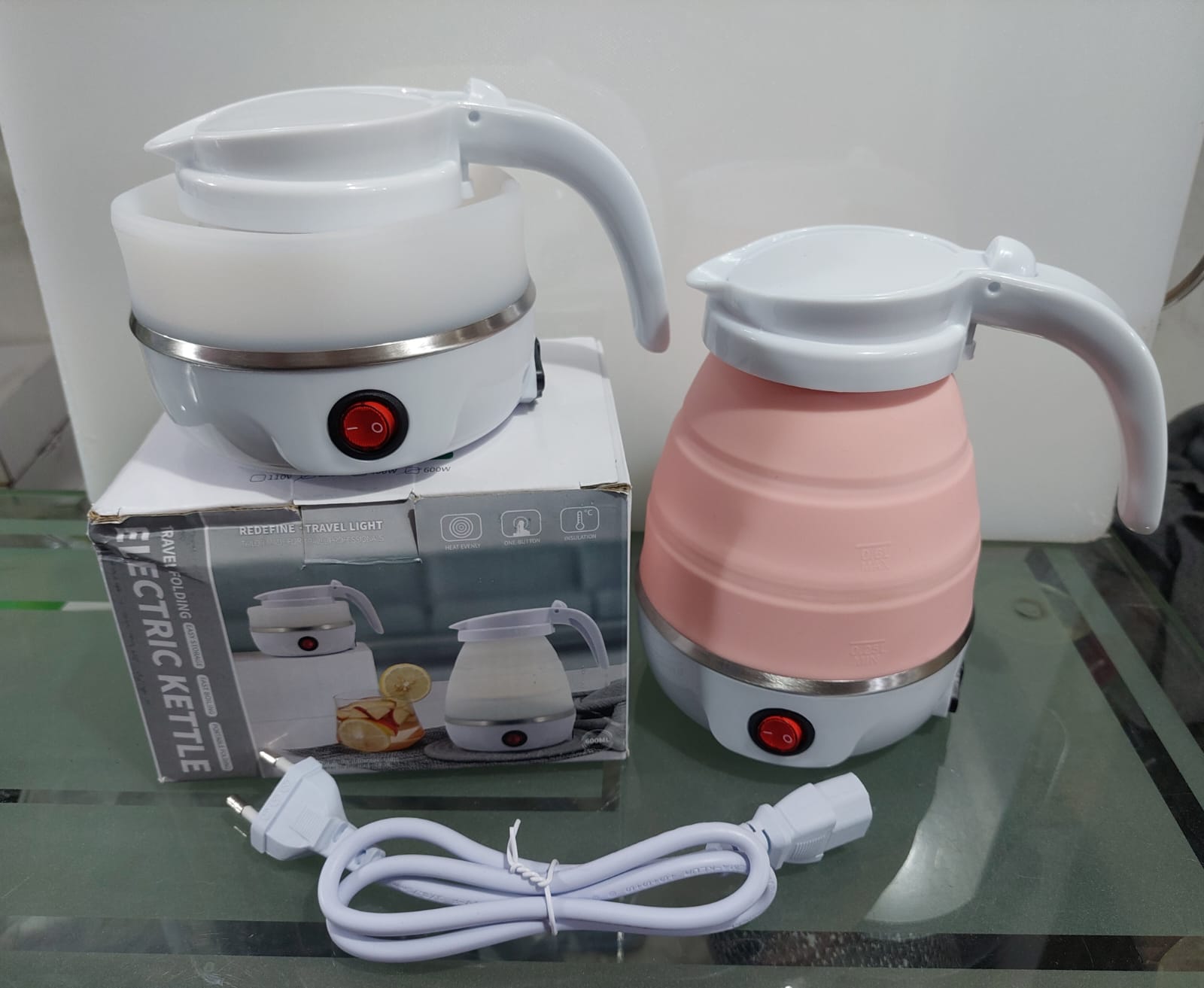 Foldable And Portable Teapot Water Heater Electric Kettle For Travel And Home Tea Pot Water Kettle Silica Gel Fast Water Boiling 600 Ml(random color ) - Image 3