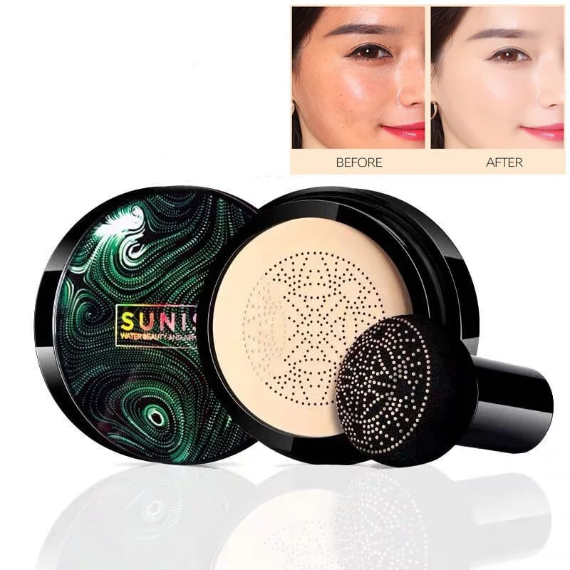 3 in 1 Makeup Deal Sunisa Foundation Base 20g Waterproof Mushroom Head Air Cushion BB Cream Nude Liquid Foundations +yanqina 36H liner + 5 in 1 lipstick Pen - Image 5