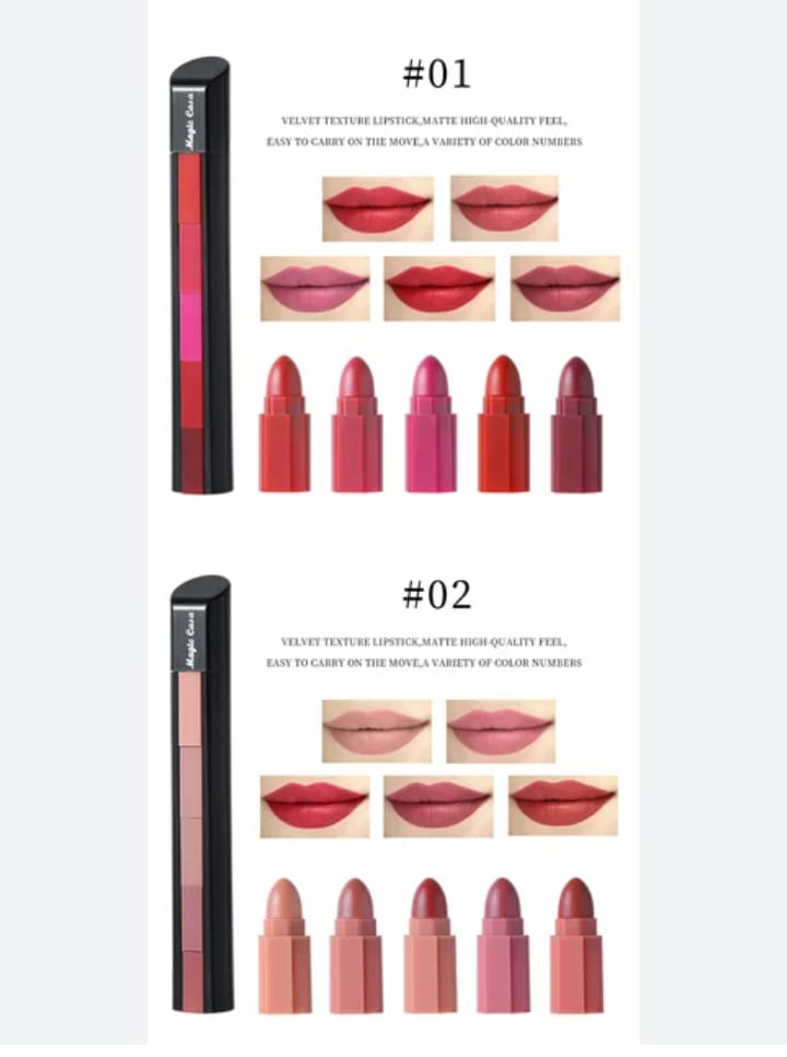 3 in 1 Makeup Deal Sunisa Foundation Base 20g Waterproof Mushroom Head Air Cushion BB Cream Nude Liquid Foundations +yanqina 36H liner + 5 in 1 lipstick Pen - Image 3