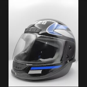 Uneed Bike Helmet unbreakable - Black - Transparent Visor - Motorcycle Helmet - Motorbike Helmet