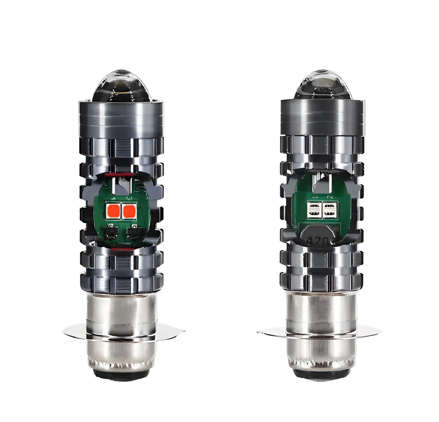 Bike LED Headlight Bulb with 5 Function- Police Light Red, Blue White and Yellow Light with Police Flasher CD70 CG125 Motor bike - Image 4