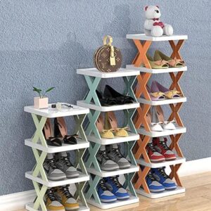 New Arrival Stackable Shoe Rack – Multi-layer Plastic Shoe Organizer for Entryway | Space-Saving Storage Cabinet (4, 5, 6 Layers)