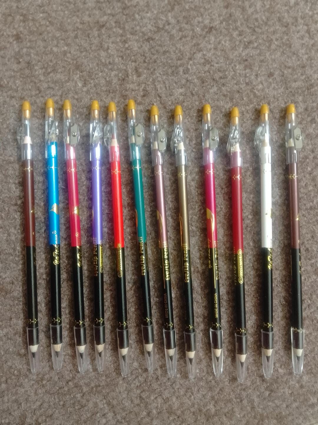 ( Pack of 12 )2 in 1 colors eye pencil multipurpose Eye Pencil (Random color ) - Image 2