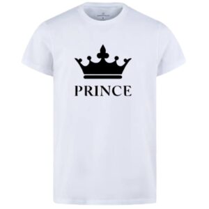 Combo Of Prince & Princes Style White T-Shirt with Cute Design - Prince & Princess Design T-Shirts  – Best Quality T-Shirts For Girls | T-Shirt For Women - T-Shirt For Boy | T-Shirt For Men | Princes T-Shirts  | Prince Design T-Shirt
