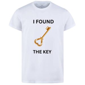 Combo Of My Heart & The Key Style White T-Shirt with Cute Design - Heart & key Design T-Shirts  – Best Quality T-Shirts For Girls | T-Shirt For Women - T-Shirt For Men