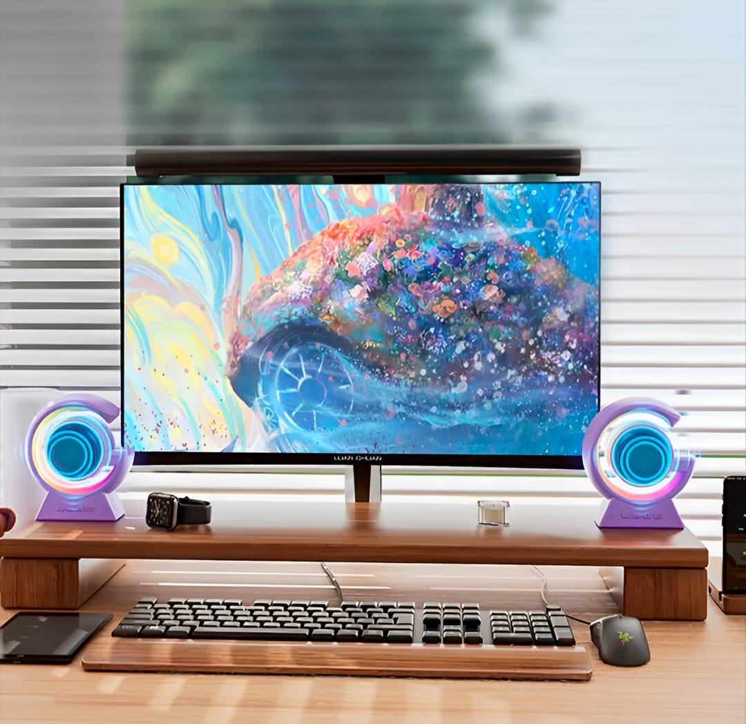 BX-39 Mini G Wireless Speaker with RGB Light & Wireless Charging – Portable Bluetooth 5.3 Speaker & Bedside Lamp - Image 5