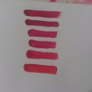 6 Pcs Lip Gloss Set – Liquid Formula with Shades of Red, Smooth Application, Long-Lasting Shine & Moisture, Perfect for Everyday & Party Makeup