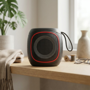 AC73 Portable Wireless Speaker – Compact Bluetooth Party Speaker with RGB Lights and FM Radio