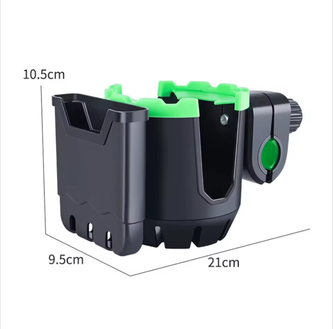 2-In-1 Universal Cup Phone Drinks Holder Bicycle Adjustable Cell Phone Holder Water Bottle Multifunctional Universal Cup Holder - Image 3