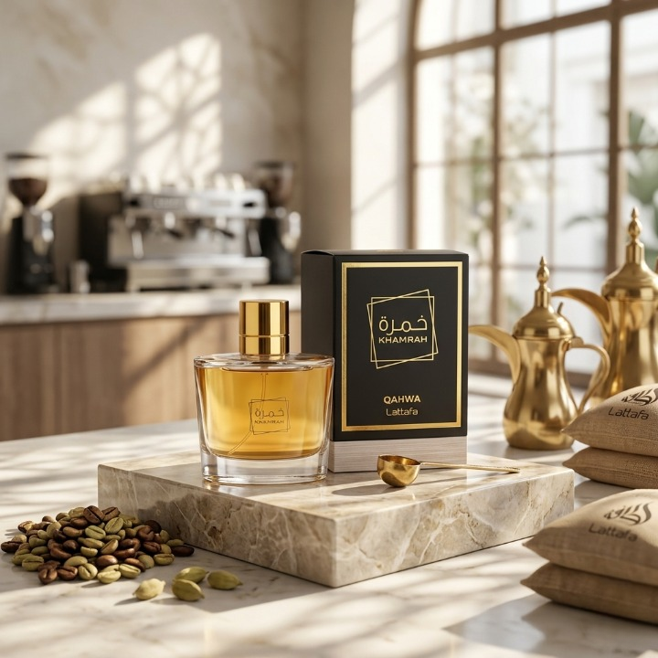 Khamrah Qahwa By Lattafa Perfumes Unisex Eau De Parfum 100ml Premium Long Lasting Fragrance | Black - Image 2
