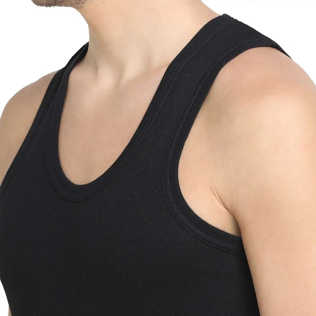 Pack of 3 Men's Cotton Banyan Vest – Soft, Breathable & Comfortable Daily Wear Undershirts for Men - Image 2