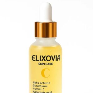 Elixovia Vitamin C Plus Face Serum – Brightening & Hydrating Formula with Alpha Arbutin, Glutathione & Hyaluronic Acid (30ml)