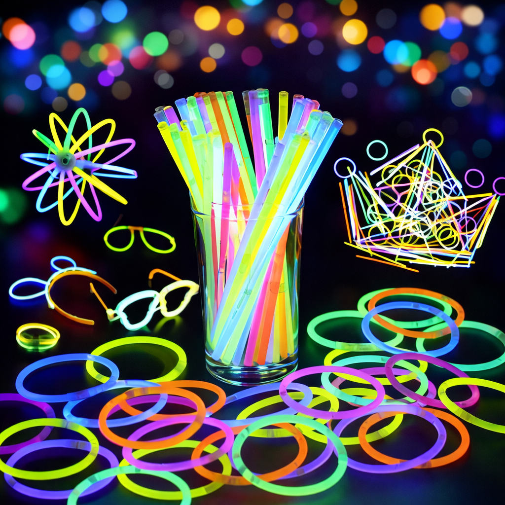 Deno Swim Premium Glow Sticks Party Pack (50pcs in 1 Box) – 8 Hours Long-Lasting Glow - Image 2