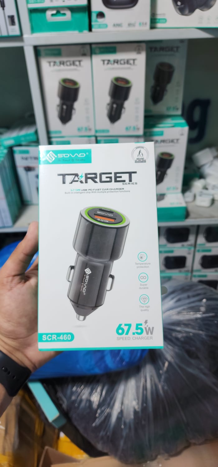 SOVO Fast Car Charger with USB PD, QC 3.0 and Super VOOC Support for All Mobile Devices - Image 4