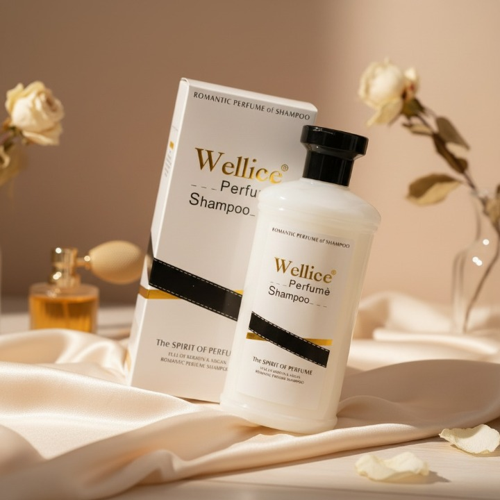 Wellice Romantic Perfume Shampoo – Luxurious Fragrance & Soft Shine (400ml - Image 2