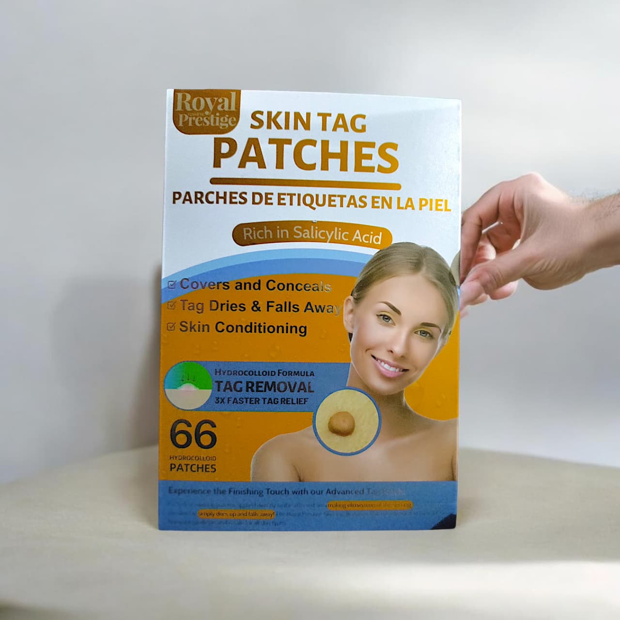 66 Pcs Skin Tag Remover Patch for Face and Body Painless Mole and Wart Removal Treatment