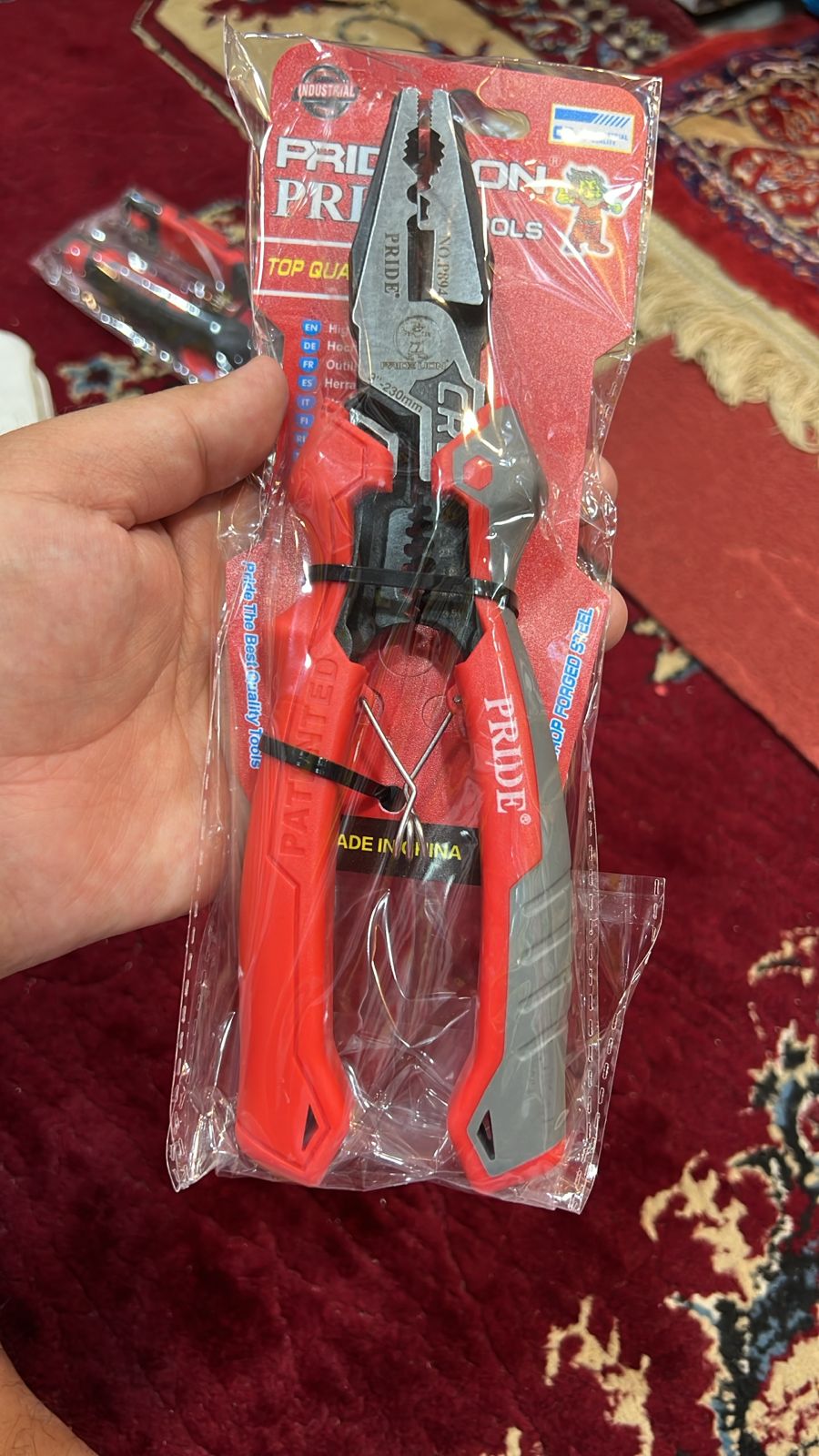 PRIDE Professional Combination Pliers 8 Inch (230mm) Heavy Duty Multi-Purpose Hand Tool - Image 5