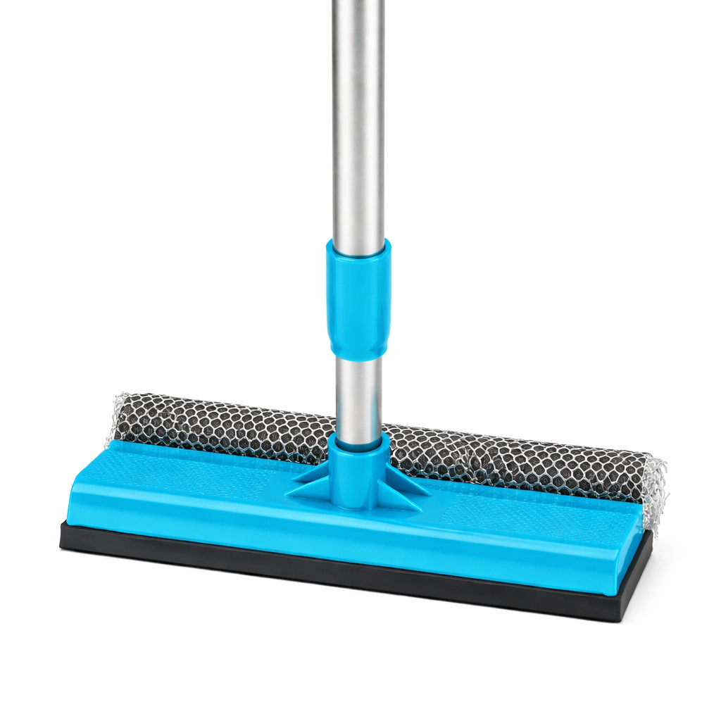 Royal 2-in-1 Window Squeegee with Aluminium Rod Handle – Glass Cleaning Wiper - Image 2