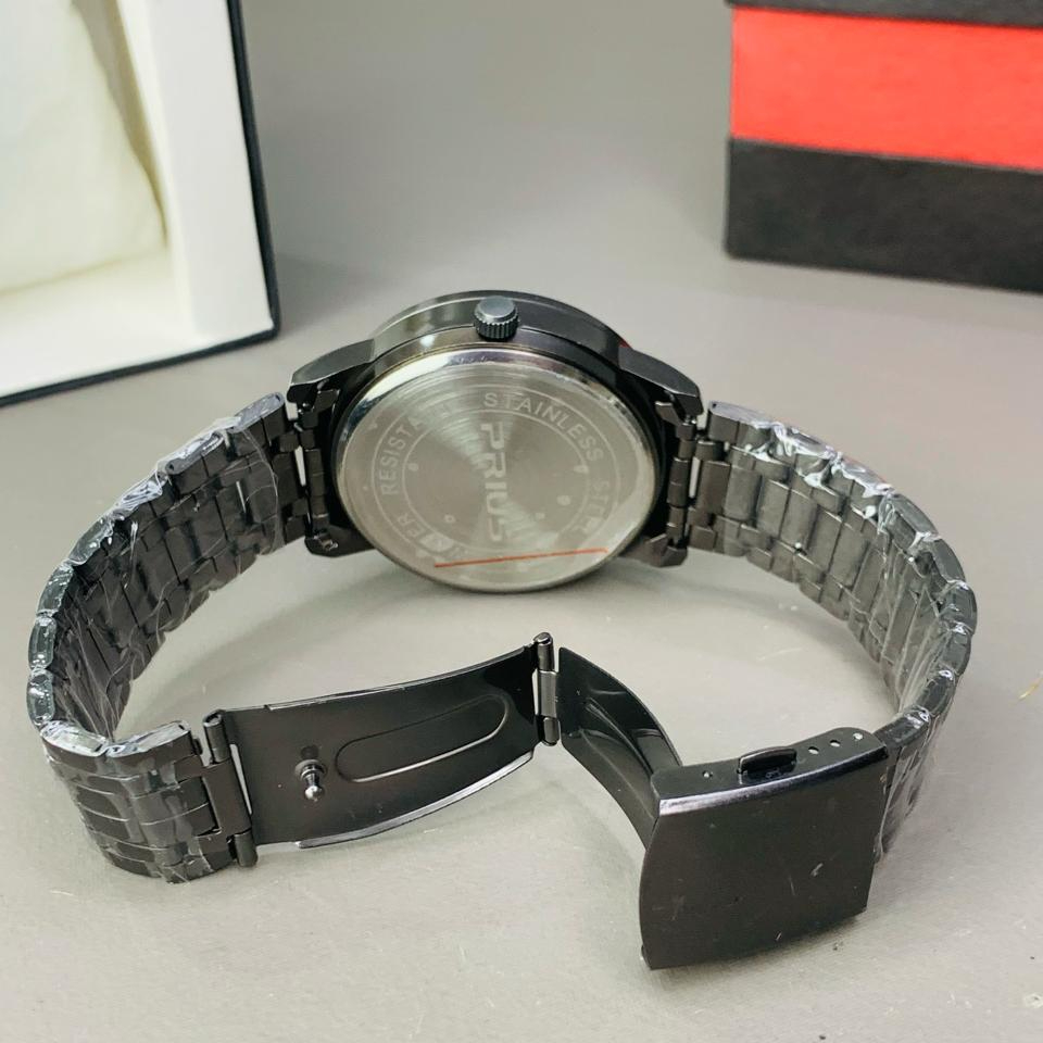 Black Stainless Steel Magnetic Ball Watch Providing Modern Design Everyday Style Support - With Box - Image 3